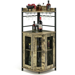 Wayfair corner on sale bar cabinet